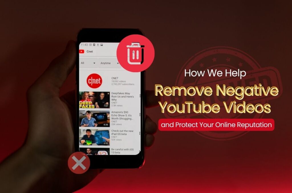 YouTube video removal service